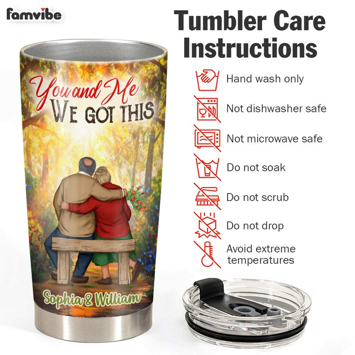 Personalized Old Couple We Got This Steel Tumbler JL125 30O31 1
