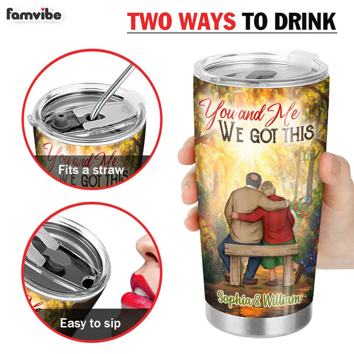 Personalized Old Couple We Got This Steel Tumbler JL125 30O31 1