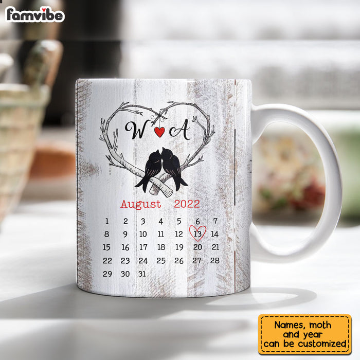 Personalized Couple Love Bird Anniversary Mug JL131 85O28 1
