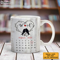 Personalized Couple Love Bird Anniversary Mug JL131 85O28 thumb 1