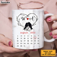 Personalized Couple Love Bird Anniversary Mug JL131 85O28 thumb 1