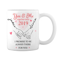 Personalized Couple You And Me Together Since Mug JL143 32O28 thumb 1