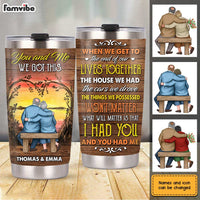 Personalized Old Couple Steel Tumbler JL126 30O31 thumb 1
