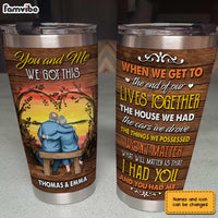 Personalized Old Couple Steel Tumbler JL126 30O31 thumb 1
