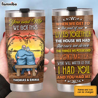 Personalized Old Couple Steel Tumbler JL126 30O31 thumb 1