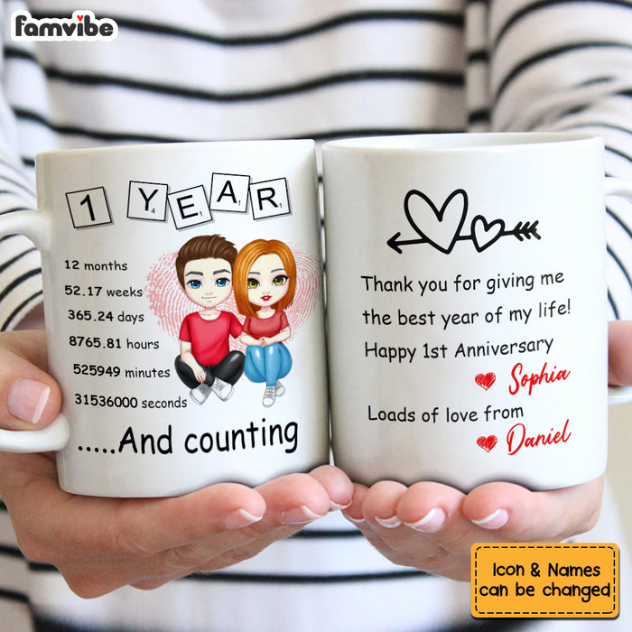 Personalized 1st Anniversary Mug JL141 32O53 1
