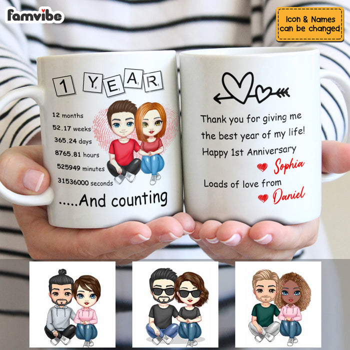 Personalized 1st Anniversary Mug JL141 32O53 1