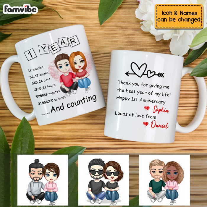 Personalized 1st Anniversary Mug JL141 32O53 1