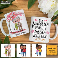 Personalized Old Couple Love Tree Mug JL133 30O28 thumb 1