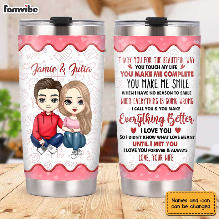 Personalized Couple Thank You For Steel Tumbler JL136 30O31 1