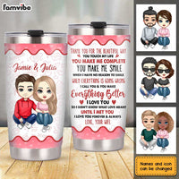 Personalized Couple Thank You For Steel Tumbler JL136 30O31 thumb 1