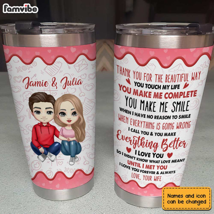 Personalized Couple Thank You For Steel Tumbler JL136 30O31 1