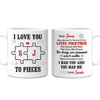 Personalized Husband I Love You To Pieces Mug JL154 32O53 thumb 1