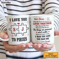 Personalized Husband I Love You To Pieces Mug JL154 32O53 thumb 1
