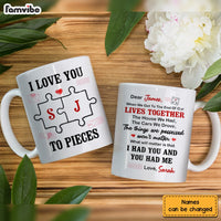 Personalized Husband I Love You To Pieces Mug JL154 32O53 thumb 1