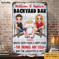 Personalized Family Backyard Bar Outdoor Metal Sign JL142 85O47 thumb 1