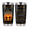 Personalized To My Wife Sunset Silhouette Steel Tumbler JL138 30O31 1