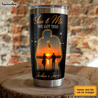Personalized To My Wife Sunset Silhouette Steel Tumbler JL138 30O31 thumb 1