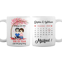 Personalized Anniversary Calendar Mug JL147 30O28 thumb 1