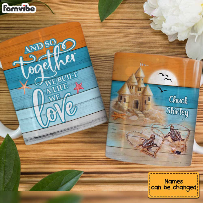 Personalized Turtle Couple Sunset Mug JL153 23O34 1