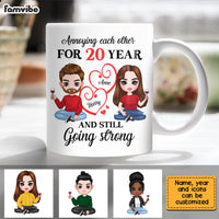 Personalized Couple Anniversary Mug JL152 32O28 thumb 1