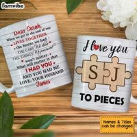 Personalized Wife I Love You To Pieces Mug JL185 32O34 thumb 1