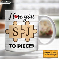 Personalized Wife I Love You To Pieces Mug JL185 32O34 thumb 1