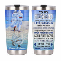 Personalized Husband Sea Steel Tumbler JL1310 30O31 thumb 1