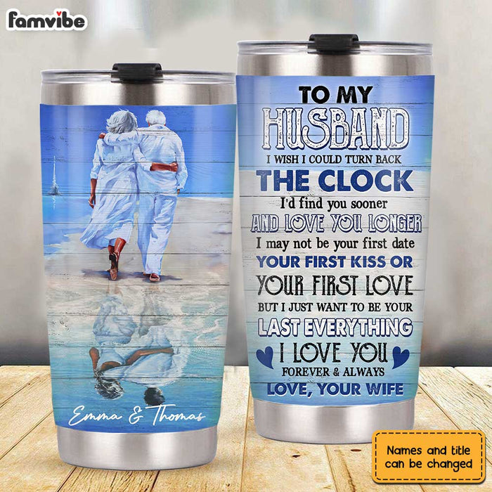 Personalized Husband Sea Steel Tumbler JL1310 30O31 1