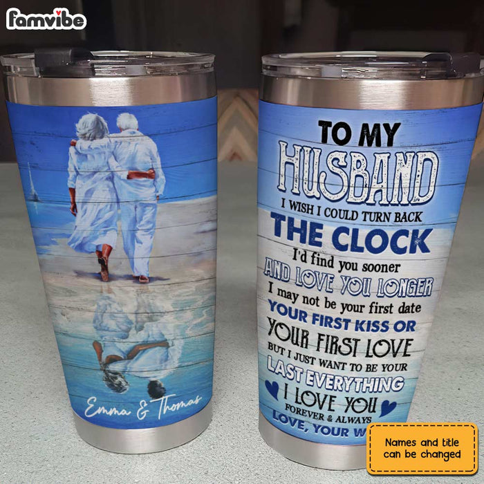 Personalized Husband Sea Steel Tumbler JL1310 30O31 1