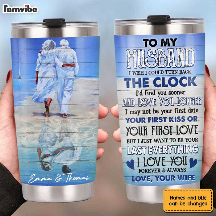 Personalized Husband Sea Steel Tumbler JL1310 30O31 1