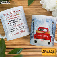 Personalized To My Husband Red Truck Mug JL155 32O34 thumb 1