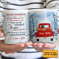 Personalized To My Husband Red Truck Mug JL155 32O34 thumb 1