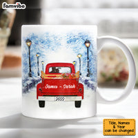 Personalized To My Wife Red Truck Mug JL153 32O53 thumb 1