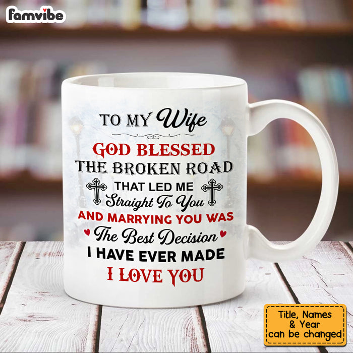 Personalized To My Wife Red Truck Mug JL153 32O53 1