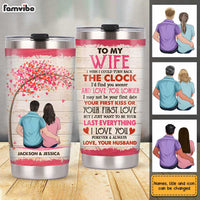 Personalized To My Wife Steel Tumbler JL1311 30O31 thumb 1