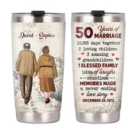 Personalized Anniversary Steel Tumbler JL151 32O28 thumb 1