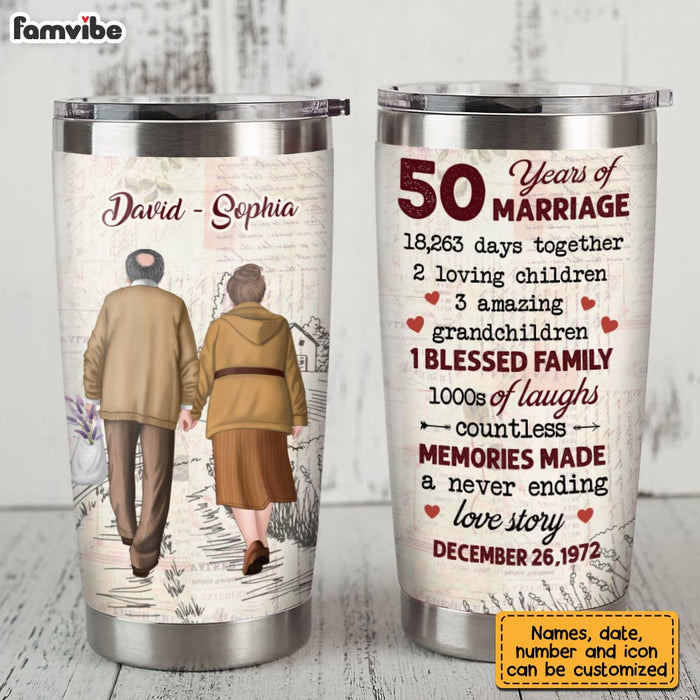Personalized Anniversary Steel Tumbler JL151 32O28 1