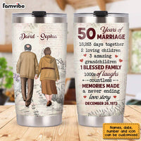 Personalized Anniversary Steel Tumbler JL151 32O28 thumb 1