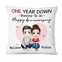 Personalized Couple Anniversary Pillow JL151 85O47 thumb 1