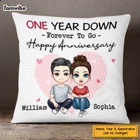 Personalized Couple Anniversary Pillow JL151 85O47 thumb 1