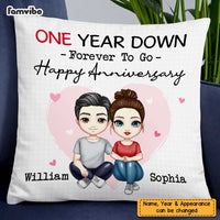 Personalized Couple Anniversary Pillow JL151 85O47 thumb 1