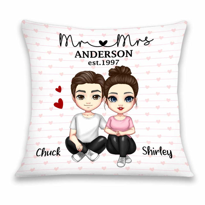 Personalized Couple Mr & Mrs Pillow JL182 30O34 1