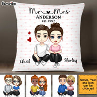 Personalized Couple Mr & Mrs Pillow JL182 30O34 thumb 1