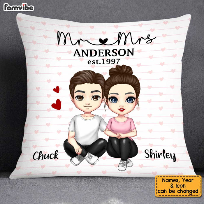 Personalized Couple Mr & Mrs Pillow JL182 30O34 1