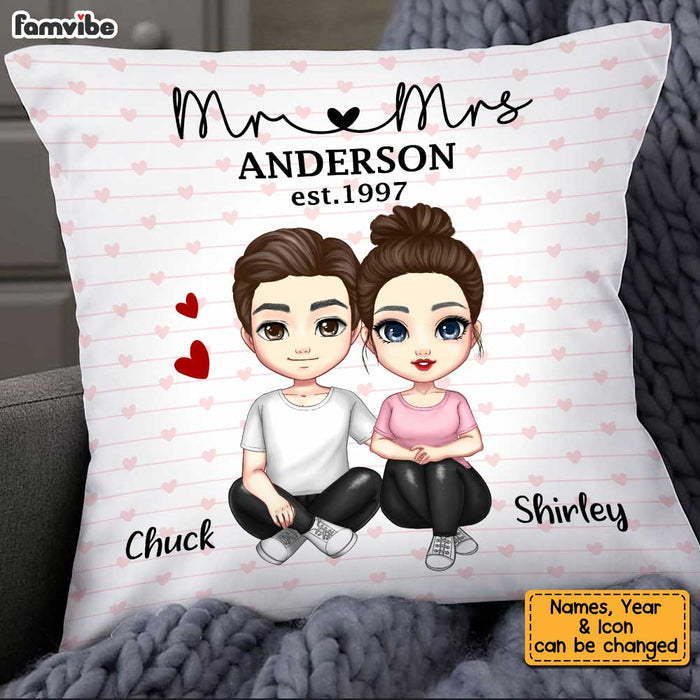 Personalized Couple Mr & Mrs Pillow JL182 30O34 1