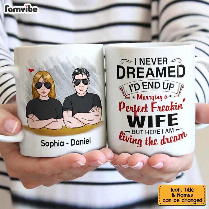 Personalized Husband Marrying A Perfect Wife Mug JL186 32O53 1
