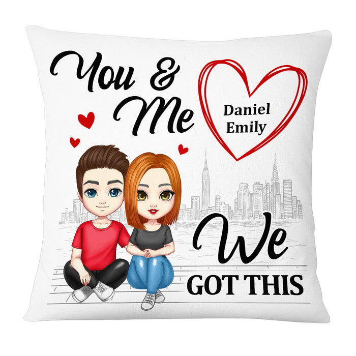 Personalized Couple You And Me Pillow JL166 23O53 1