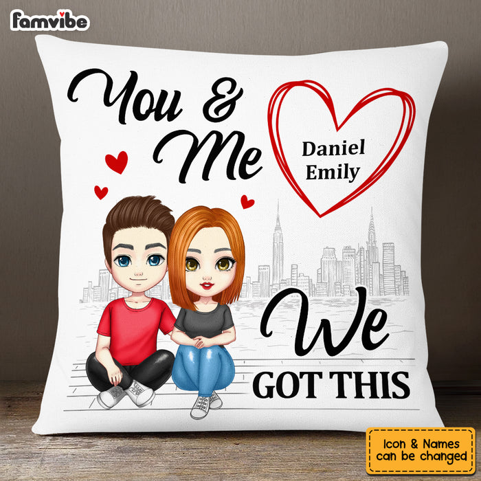 Personalized Couple You And Me Pillow JL166 23O53 1