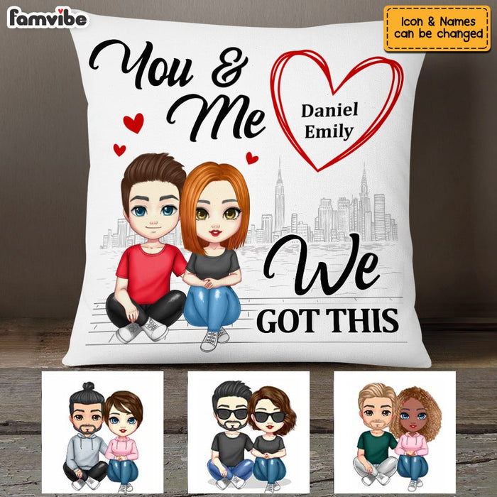Personalized Couple You And Me Pillow JL166 23O53 1